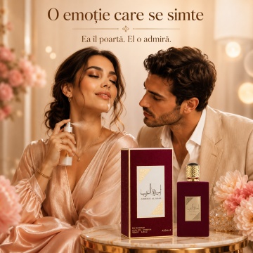 Parfum Arăbesc Asdaaf Ameerat Al Arab 100 ml, Apă de Parfum Damă, Aromă Oriental Florală cu Măr, Portocală, Struguri, Iasomie, Trandafir, Mosc Alb, Ambră și Tonka - Img 5