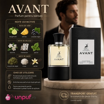 Parfum Arăbesc Avant Maison Alhambra 100 ml, Apă de Parfum Bărbați, Inspirat Aventus For Him Creed, Aromă Chypre Fructată cu Ananas, Bergamotă, Coacăză Neagră, Măr, Iasomie, Lemn de Mesteacăn, Paciuli, Trandafir, Ambră Gri, Lichen, Mosc și Vanilie - Img 9