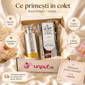 Parfum Arăbesc Bărbat Khaltaat Al Arabia Royal Delight Lattafa 100 ml, Apă de Parfum, Inspirat de Percival, Aromă Oriental Condimentată cu Măr, Fructe, Nucșoară, Cuișoare, Condimente, Lemn de Cedru, Mosc și Ambră - Img 4