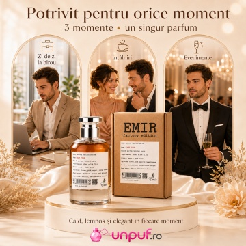 Parfum Arăbesc Camp Fire Factory Edition Emir 100 ml, Apă de Parfum Unisex Damă și Bărbat, Aromă Aromatic Condimentată, Caldă, Lemnoasă și Memorabilă, Inspirată de By The Fireplace Maison Margiela - Img 6