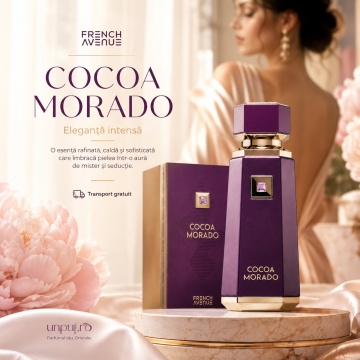 Parfum Arăbesc Cocoa Morado French Avenue 100 ml, Apă de Parfum Unisex, Damă și Bărbat, Inspirat Oud Cadenza Maison Crivelli, Aromă Gourmand Orientală cu Cacao, Rom, Scorțișoară, Șofran, Cardamom, Ghimbir, Curmale, Oud, Tămâie, Vanilie, Tonka, Piele și Pa - Img 10