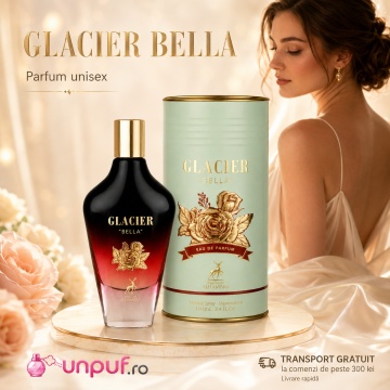 Parfum Arăbesc Damă Glacier Bella Maison Alhambra 100 ml, Apă de Parfum, Inspirat de La Belle Jean Paul Gaultier, Aromă Oriental Vanilată cu Pară, Bergamotă, Boabe de Tonka, Iasomie, Piele, Vanilie, Note Florale, Ambră și Mosc - Img 10
