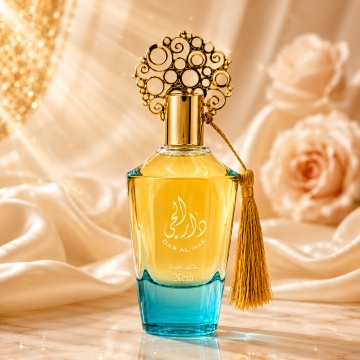 Parfum Arăbesc Dar Al Hae New Ard Al Zaafaran 100 ml, Apă de Parfum Damă, Aromă Ambrat Lemnoasă Inspirată de Black Perfecto - Img 2