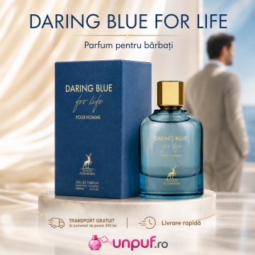 Parfum Arăbesc Daring Blue For Life Maison Alhambra 100 ml, Apă de Parfum Bărbați, Inspirat Light Blue Forever Dolce & Gabbana, Aromă Lemnos Acvatică Fresh cu Bergamotă, Grepfrut, Frunze de Violetă, Note Ozonice, Mosc, Paciuli și Vetiver - Img 10