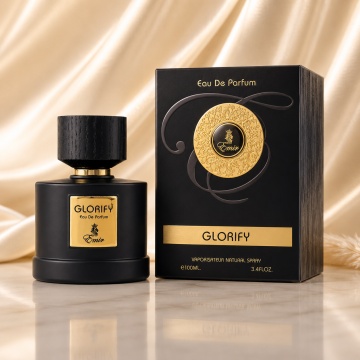 Parfum Arăbesc Emir Glorify 100 ml, Apă de Parfum Bărbat, Aromă Oriental Lemnoasă, Proaspătă, Citrică, Fructată, Luminoasă și Sofisticată, Inspirată de Gumin Tiziana Terenzi