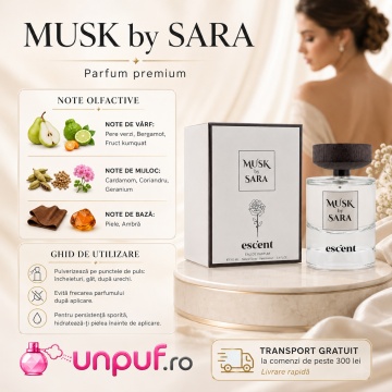 Parfum Arăbesc Escent Musk By Sara Escent 100 ml, Unisex, Damă, Bărbat, edp - Img 9