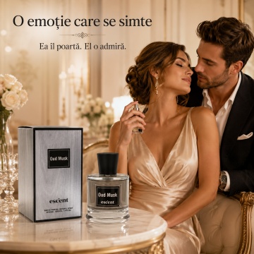 Parfum Arăbesc Escent Oud Musk Escent 100 ml, Unisex, Damă, Bărbat, edp - Img 5