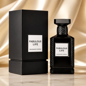 Parfum Arăbesc Fabulous Life Fragrance World 80 ml, Apă de Parfum Unisex Damă și Bărbat, Aromă Pielos Ambrat Condimentată, Intensă, Elegantă și Memorabilă, Inspirată de Fucking Fabulous Tom Ford