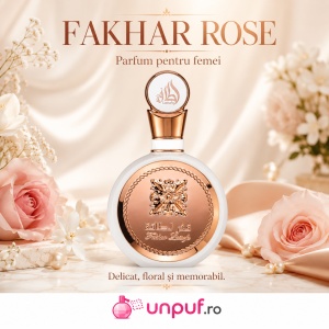 Parfum Arăbesc Fakhar Rose Gold For Women Lattafa Pride 100 ml, Apă de Parfum Damă, aromă florală, fructată și elegantă - Img 11