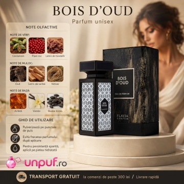 Parfum Arăbesc Flavia Bois D'Oud 90 ml, Bărbat, edp - Img 9