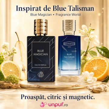 Parfum Arăbesc Fragrance World Blue Magician 100 ml, Apă de Parfum Unisex, Damă și Bărbat, Aromă Acvatic Proaspătă cu Note Marine, Bergamotă, Grepfrut, Lavandă, Note Ozonice, Salvie, Cedru, Ambroxan și Mosc - Img 8
