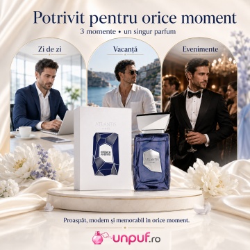 Parfum Arăbesc French Avenue Atlantis 100 ml, Extract de Parfum Unisex, Damă și Bărbat, Inspirat Wavechild, Aromă Acvatic Fructată Fresh Oceanică cu Citrice, Portocală, Mandarină, Lămâie, Pepene, Cocos, Ambră, Mosc, Cedru, Cacao, Amberwood și Ambergris - Img 9