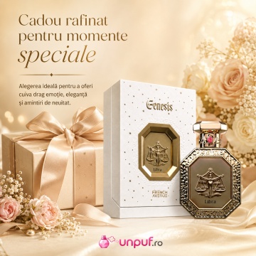 Parfum Arăbesc Genesis Libra French Avenue 90 ml, Apă de Parfum Unisex, Damă și Bărbat, Inspirat Carmina Creed, Aromă Aromatic Orientală Elegantă cu Cireșe, Trandafir, Violetă, Citrice, Condimente, Flori Albe, Lavandă, Ambră, Note Pudrate, Lemn de Cedru, - Img 6