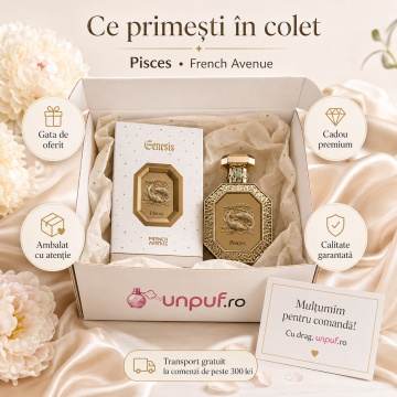 Parfum Arăbesc Genesis Pisces French Avenue 90 ml, Apă de Parfum Unisex, Damă și Bărbat, Inspirat Y Le Parfum, Aromă Aromatic Orientală Proaspătă cu Citrice, Condimente, Note Proaspete, Flori Albe, Lavandă, Note Calde, Lemn de Cedru, Ambră și Mosc - Img 4