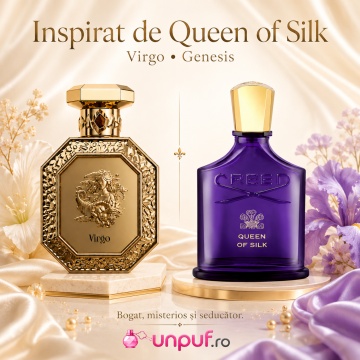 Parfum Arăbesc Genesis Virgo French Avenue 90 ml, Apă de Parfum Unisex, Damă și Bărbat, Inspirat Queen of Silk, Aromă Aromatic Orientală Fructat Florală cu Citrice, Condimente, Note Proaspete, Flori Albe, Lavandă, Note Calde, Oud, Lemn de Cedru, Ambră, Mo - Img 8