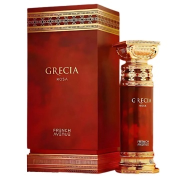 Parfum Arăbesc Grecia Rosa French Avenue 100 ml, Apă de Parfum Unisex, Damă și Bărbat, Inspirat Dom Rosa, Aromă Floral Fructată cu Grapefruit, Șampanie, Pară, Trandafir, Bujor, Iasomie, Olibanum, Cedru, Vetiver, Oud, Ambră și Mosc - Img 11