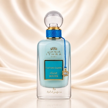 Parfum Arăbesc Ithra Dubai Musk Cotton Candy Ard Al Zaafaran 100 ml, Apă de Parfum Unisex Damă și Bărbat, Aromă Gurmand Dulce, Vată de Zahăr, Caramel, Fructe Roșii, Mosc și Vanilie, Inspirată de Pink Sugar - Img 2