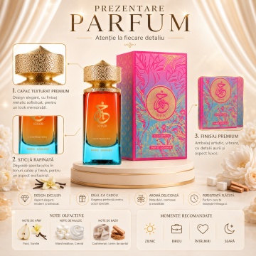Parfum Arăbesc Khair Confection Paris Corner 100 ml, Apă de Parfum Unisex Damă și Bărbat, Aromă Oriental Vanilată, Gurmandă, Floral Fructată, Pară, Frișcă, Cașmir, Iasomie, Ylang Ylang, Vanilie, Bezea și Lemn de Santal, Inspirată de Vanilla Candy Rock Sug - Img 3