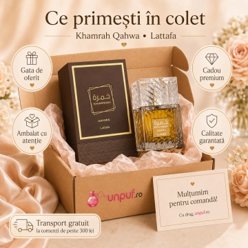 Parfum Arăbesc Khamrah Qahwa Lattafa 100 ml, Apă de Parfum Unisex Damă și Bărbat, Aromatic Condimentat - Img 6