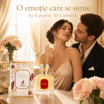 Parfum Arăbesc La Baroque Rouge Maison Alhambra EDP 100 ml Unisex, Inspirat Baccarat Rouge 540, Aromă Oriental Florală cu Șofran, Iasomie, Amberwood, Ambergris, Rășină de Brad și Cedru - Img 5
