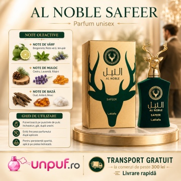 Parfum Arăbesc Lattafa Al Noble Safeer 100 ml, Apă de Parfum Unisex, Aromă Lemnos Aromatică cu Artemisia, Bergamotă, Chimen, Note Verzi, Ienupăr, Labdanum, Lemn de Guaiac, Paciuli și Tămâie - Img 9