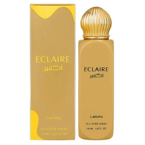 Parfum Arăbesc Lattafa Eclaire All Over Spray 150 ml, Spray de Păr și Corp Damă, Aromă Dulce cu Caramel, Vanilie și Mosc - Img 11