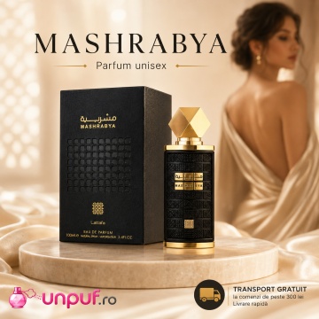 Parfum Arăbesc Lattafa Mashrabya 100 ml, Apă de Parfum Unisex, Aromă Caldă cu Shisha, Măr, Tutun, Curmale, Caramel și Fum de Oud - Img 10