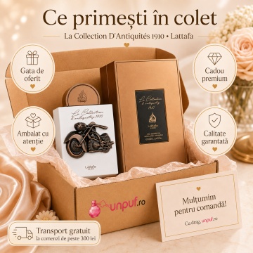 Parfum Arăbesc Lattafa Pride La Collection 1910 Bike 100 ml, Apă de Parfum Damă, Aromă Caldă Elegantă cu Măr, Davana, Trandafir, Cedru, Vanilie și Boabe de Tonka - Img 4
