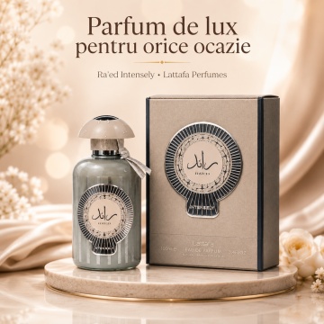Parfum Arăbesc Lattafa Raed Intensely 100 ml, Apă de Parfum Bărbat, Aromă Citrică Lemnoasă cu Bergamotă, Cardamom, Piper Negru, Oud, Șofran și Vanilie - Img 8