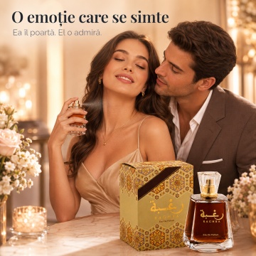 Parfum Arăbesc Lattafa Raghba 100 ml, Apă de Parfum Damă, Aromă Oriental Vanilată cu Vanilie, Zahăr, Tămâie, Lemn de Agar, Lemn de Santal și Mosc - Img 5