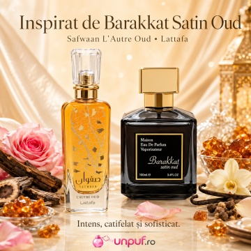 Parfum Arăbesc Lattafa Safwaan L’Autre Oud 100 ml, Apă de Parfum Bărbat, Aromă Orientală Intensă cu Oud, Ambră, Trandafir, Note Lemnoase și Note Condimentate - Img 8