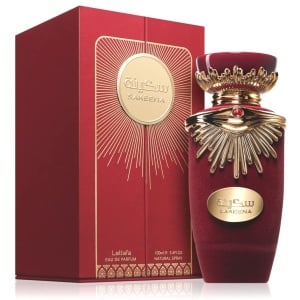 Parfum Arăbesc Lattafa Sakeena 100 ml, Apă de Parfum Damă, Aromă Dulce Fructată cu Fructul Pasiunii, Mandarină, Trandafir, Zmeură, Praline, Cafea și Vanilie - Img 12