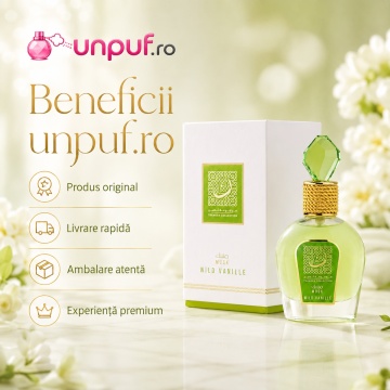 Parfum Arăbesc Lattafa Thameen Wild Vanille EDP 100 ml Unisex, Aromă Mosc Vanilat cu Note Verzi, Lămâie, Ambră, Vanilie și Mosc Alb - Img 8