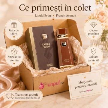 Parfum Arăbesc Liquid Brun French Avenue 100 ml, Apă de Parfum pentru Bărbați, Inspirat Althaïr Parfums de Marly, Aromă Caldă Dulce Orientală cu Scorțișoară, Bergamotă, Cardamom, Floare de Portocal, Vanilie Bourbon, Elemi, Pralină, Ambroxan, Mosc și Lemn - Img 4