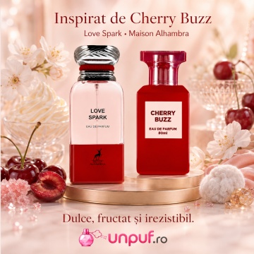 Parfum Arăbesc Love Spark Maison Alhambra EDP 80 ml Unisex, Inspirat Cherry Buzz / Electric Cherry Tom Ford, Aromă Oriental Florală cu Cireașă, Ghimbir, Iasomie Sambac, Mosc și Piper Roz - Img 8
