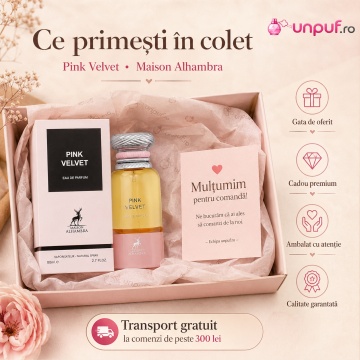 Parfum Arăbesc Maison Alhambra Pink Velvet 80 ml, Apă de Parfum Damă, Trandafir, Paciuli, Vanilie - Img 4