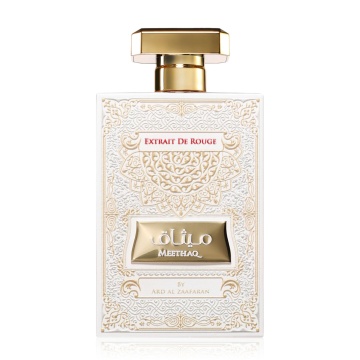 Parfum Arăbesc Meethaq Extrait de Rouge Ard Al Zaafaran 100 ml, Apă de Parfum Unisex, Damă, Bărbat, Aromă Amber Floral, Inspirat Love Don’t Be Shy - Img 11