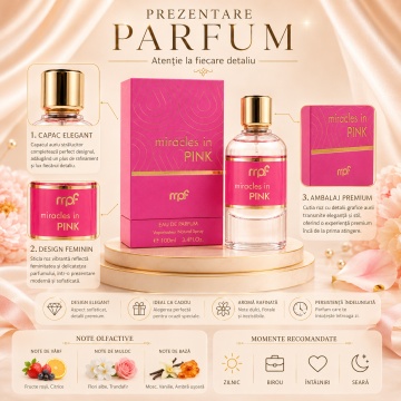 Parfum Arăbesc My Perfumes Miracles In Pink 100 ml, Damă, edp - Img 3