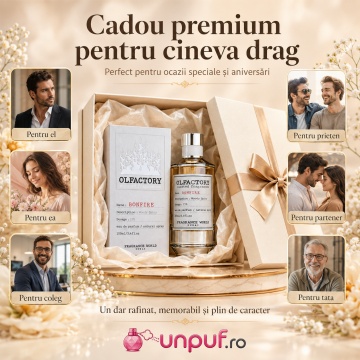 Parfum Arăbesc Olfactory Bonfire Fragrance World 100 ml, Apă de Parfum Unisex, Damă și Bărbat, Aromă Lemnos Fumurie Ambrată cu Bergamotă, Cuișoare, Piper, Guaiac, Rășini, Tămâie, Fum, Ambră, Lemn Ars și Mosc - Img 6