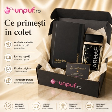Parfum Arăbesc Ombre D’or Armaf 75 ml, Apă de Parfum Unisex, Damă, Bărbat, Aromă Oriental Lemnoasă Aurie, Inspirat Crystal Saffron Matiere Premiere - Img 10