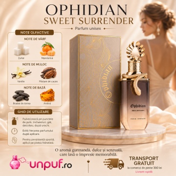 Parfum Arăbesc Ophidian Sweet Surrender Paris Corner 100 ml, Apă de Parfum Unisex, Damă și Bărbat, Aromă Oriental Floral Lemnoasă, Inspirat Tobacco Vanille - Img 9