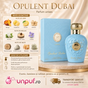 Parfum Arăbesc Opulent Dubai Lattafa 100 ml, Apă de Parfum Unisex pentru Damă și Bărbat, aromă citrică tropicală - Img 8