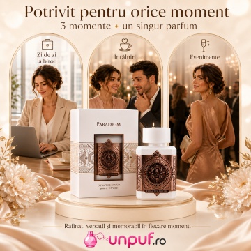 Parfum Arăbesc Paradigm French Avenue Extrait de Parfum 80 ml Unisex, Inspirat Paragon Initio, Aromă Lemnos Ambrată Modernă cu Grapefruit, Bergamotă, Piper Roz, Cedru, Lavandă, Salvie, Patchouli, Ambroxan, Mosc și Vetiver - Img 6