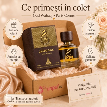 Parfum Arăbesc Paris Corner Oud Wahaaj 100 ml, Apă de Parfum Unisex, Damă și Bărbat, Aromă Oriental Lemnoasă, Inspirat Oud Wood - Img 4