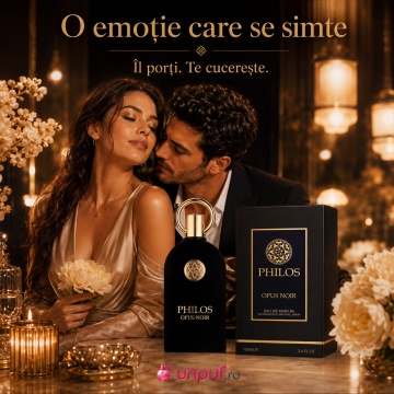 Parfum Arăbesc Philos Opus Noir Maison Alhambra EDP 100 ml Unisex, Inspirat Opera Xerjoff, Aromă Lemnos Floral Mosc cu Fructe, Trandafir, Ylang-Ylang, Ambră, Nucșoară, Piele, Cedru, Mosc, Paciuli, Vanilie și Vetiver - Img 5