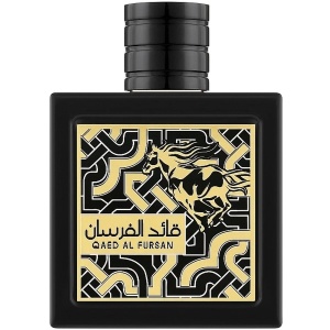 Parfum Arăbesc Qaed Al Fursan Lattafa 90 ml, Apă de Parfum Bărbat, Aromă Oriental Lemnoasă cu Ananas, Șofran, Iasomie, Balsam de Brad, Oud, Ambră și Note Lemnoase - Img 12