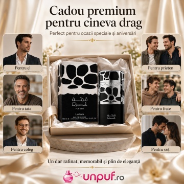 Parfum Arăbesc Qimmah For Men Lattafa 100 ml, Apă de Parfum Bărbat, Aromă Orientală cu Ambră, Cedru, Oud, Lavandă, Lemn de Santal, Rășină, Rozmarin, Paciuli și Vetiver - Img 7