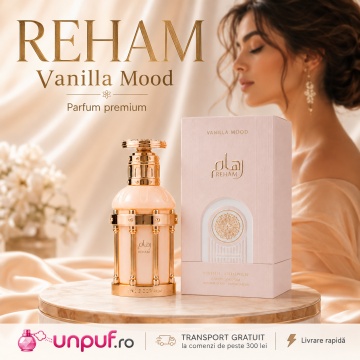 Parfum Arăbesc Reham Vanilla Mood Paris Corner 100 ml, Apă de Parfum Unisex, Damă și Bărbat, Aromă Vanilat Gurmandă, Inspirat Tandrețea Vaniliei - Img 5