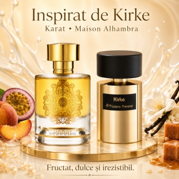 Parfum Arăbesc Unisex Karat Maison Alhambra 100 ml, Apă de Parfum, Inspirat de Kirke Tiziana Terenzi, Aromă Chypre Fructată cu Maracuia, Pară, Piersică, Zmeură, Coacăză Neagră, Lăcrămioară, Heliotrop, Lemn de Santal, Mosc, Paciuli și Vanilie - Img 8