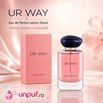 Parfum Arăbesc UR Way Fragrance World 100 ml, Apă de Parfum Damă, Aromă Floral Alb Vanilată cu Bergamotă, Floare de Portocal, Iasomie Indiană, Tuberoză, Cedru, Mosc Alb și Vanilie - Img 3